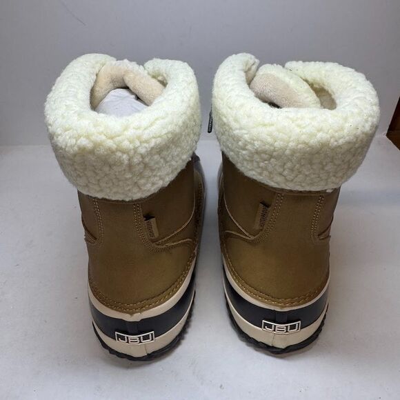 JBU Womens 11 M Tan Lizzy Waterproof Faux Fur Lined Ankle Boots NIB IU5 - Picture 5 of 5